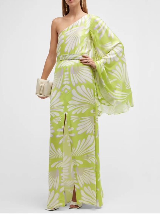 Alexis Dresses & Skirts - Alexis Lio One-Shoulder Angel-Sleeve Maxi Dress No belt